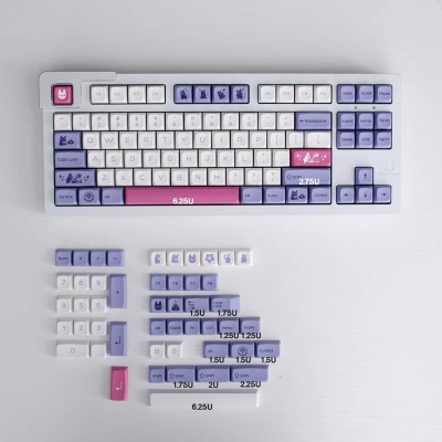 Tuzi 104+31 XDA profile Keycap Set Cherry MX PBT DYE Sublimation for Mechanical Gaming Keyboard